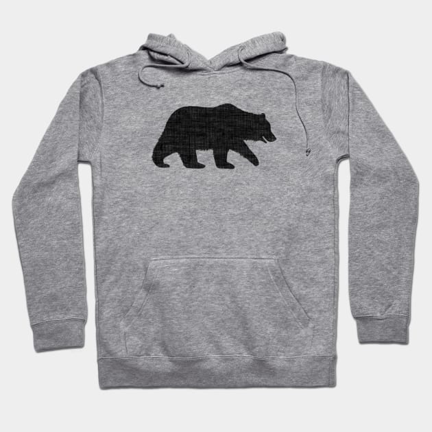 Grizzly Bear Silhouette(s) Hoodie by Coffee Squirrel